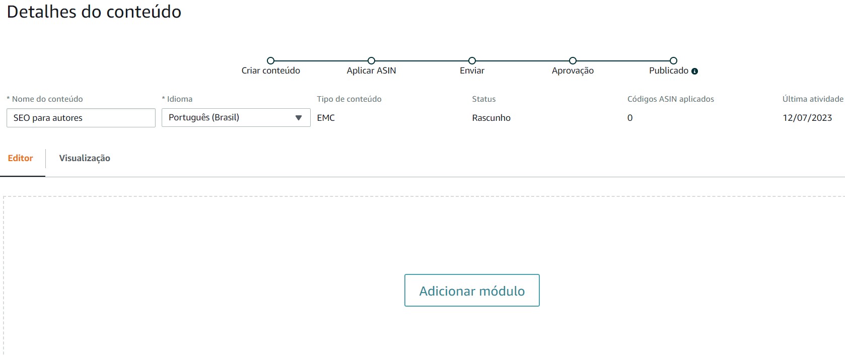 Serviço de formatação e conversão de ebooks Amazon KDP
