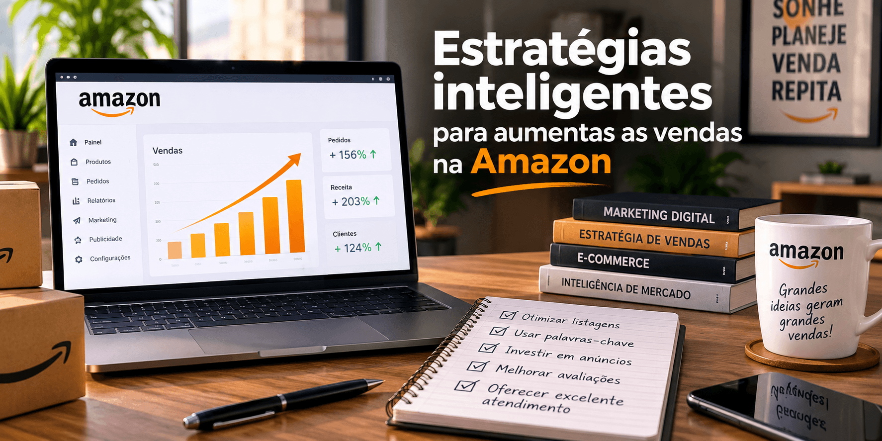 Estratégias inteligentes para aumentas as vendas na Amazon