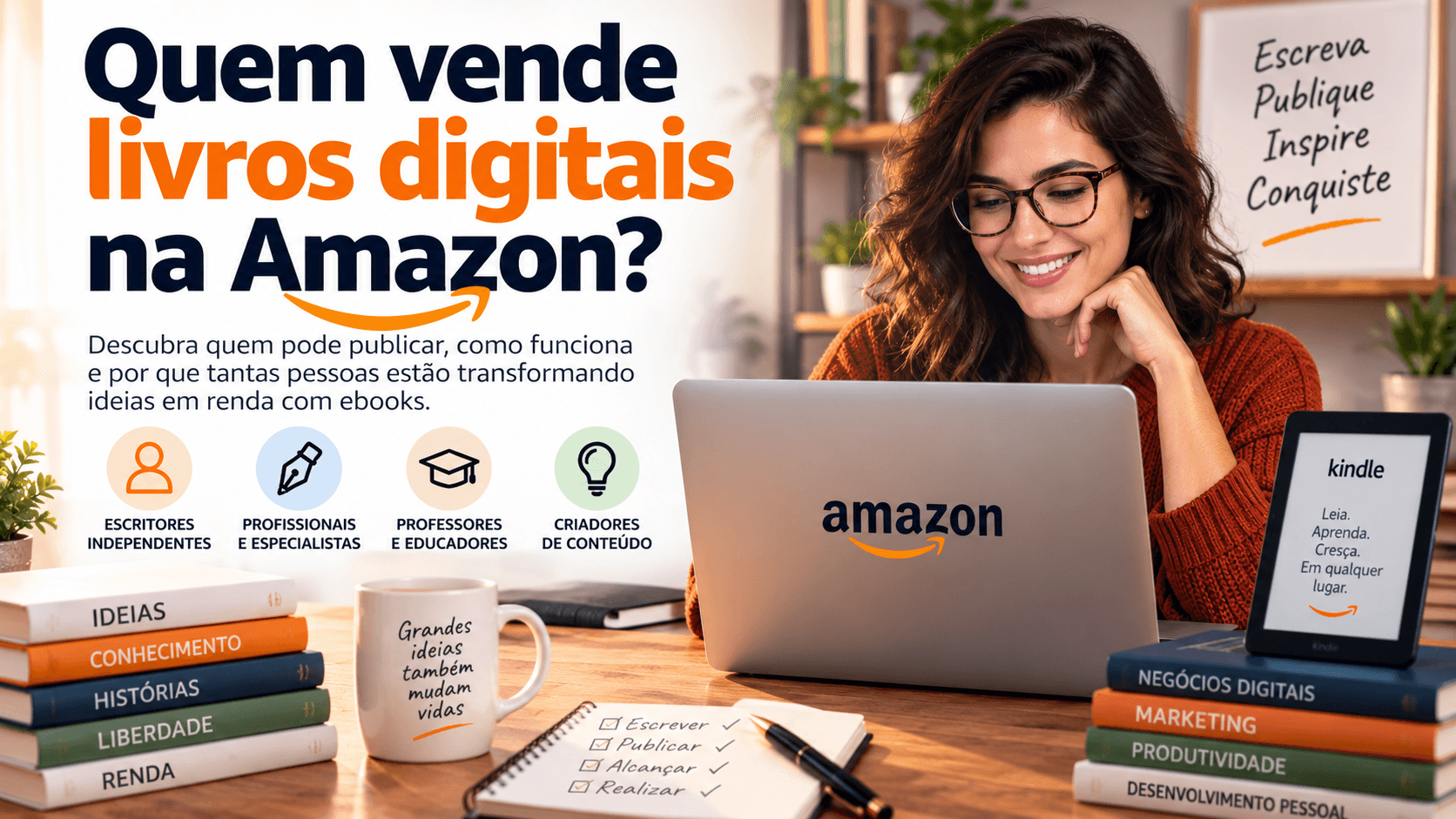 Quem vende livros digitais na Amazon