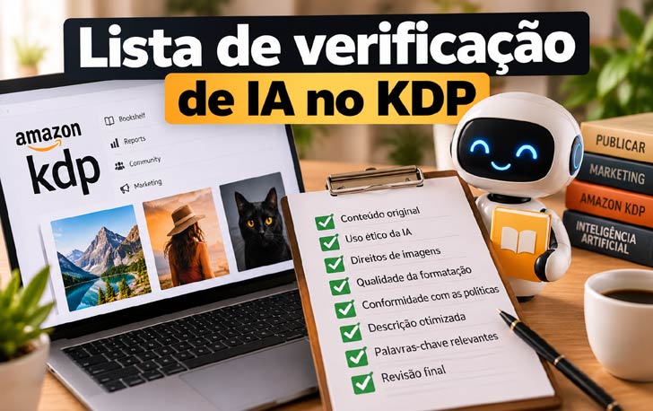 Lista de verificação de IA no KDP